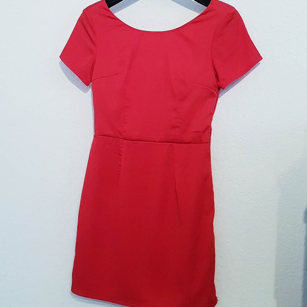 Mini red dress